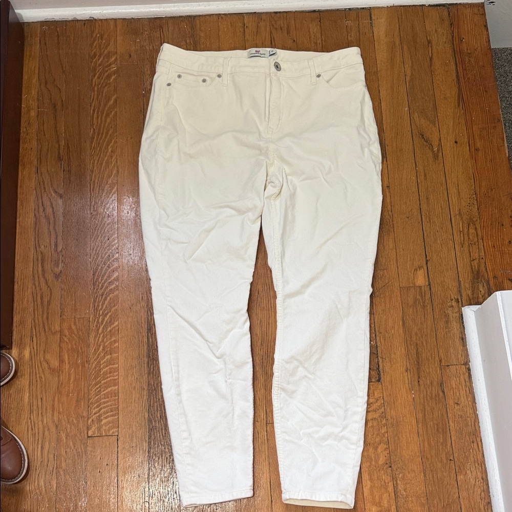 Vineyard Vines Off-White Corduroy Pants